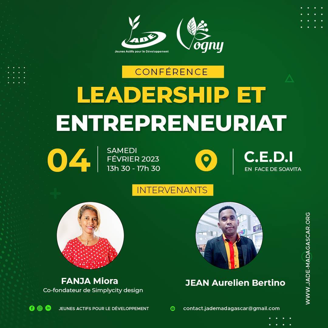 Poster — Conference on Leadership and Entrepreneurship - Vogny Program, 4th cohort