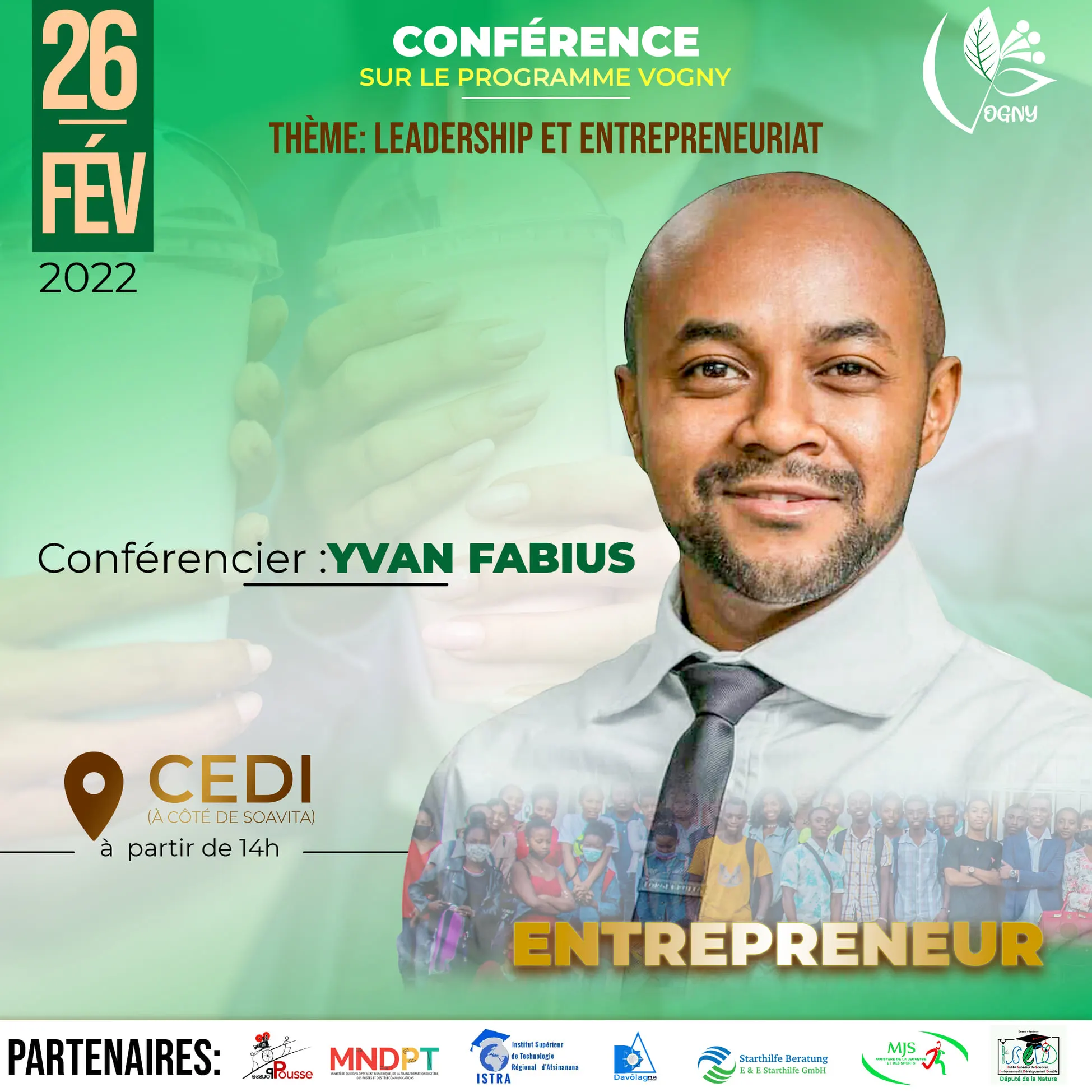 Poster — Panel Discussion on Leadership and Entrepreneurship - Vogny Program 2021-2022