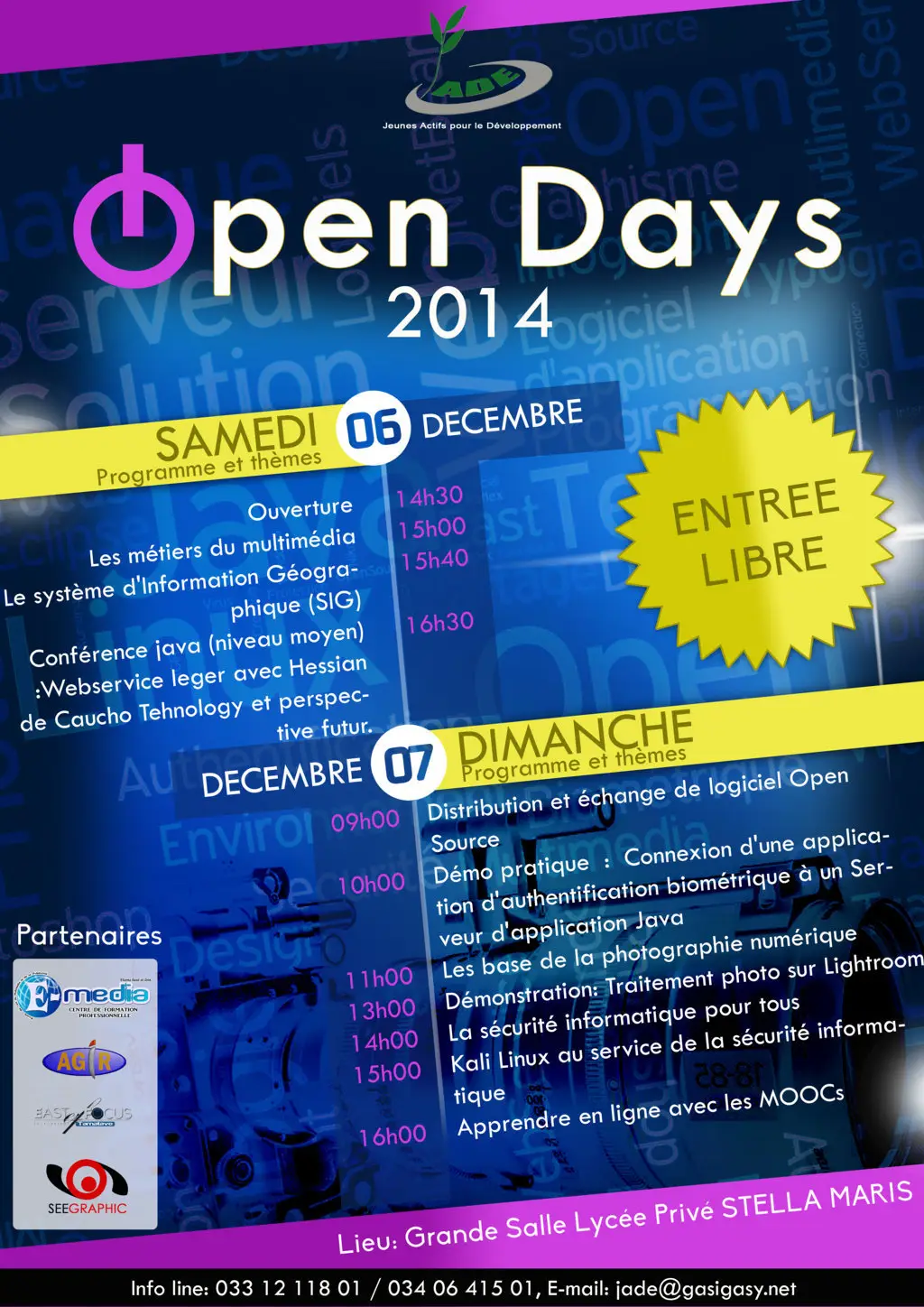 Poster — Open Days 2014