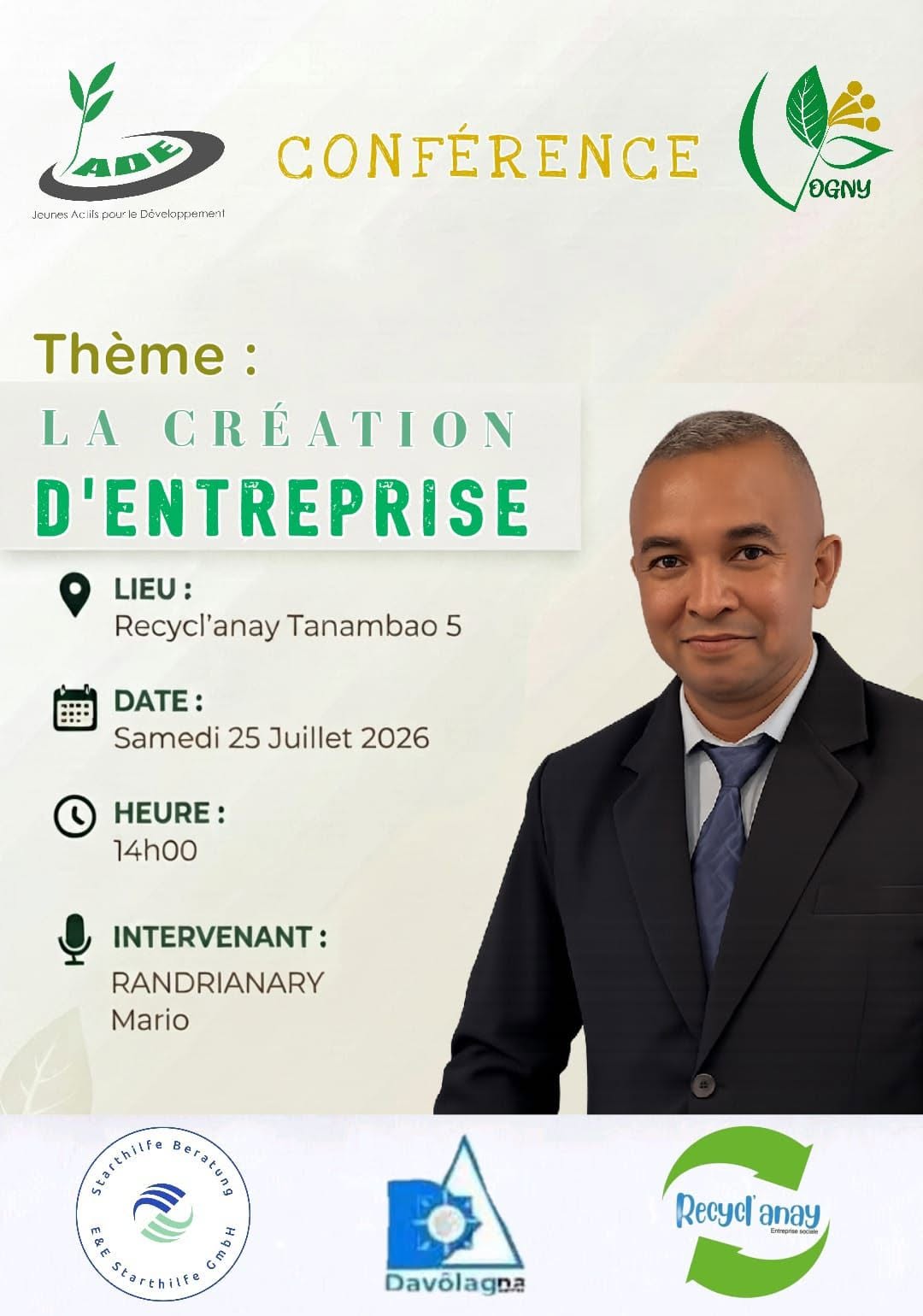 Conférence — La création d'entreprise