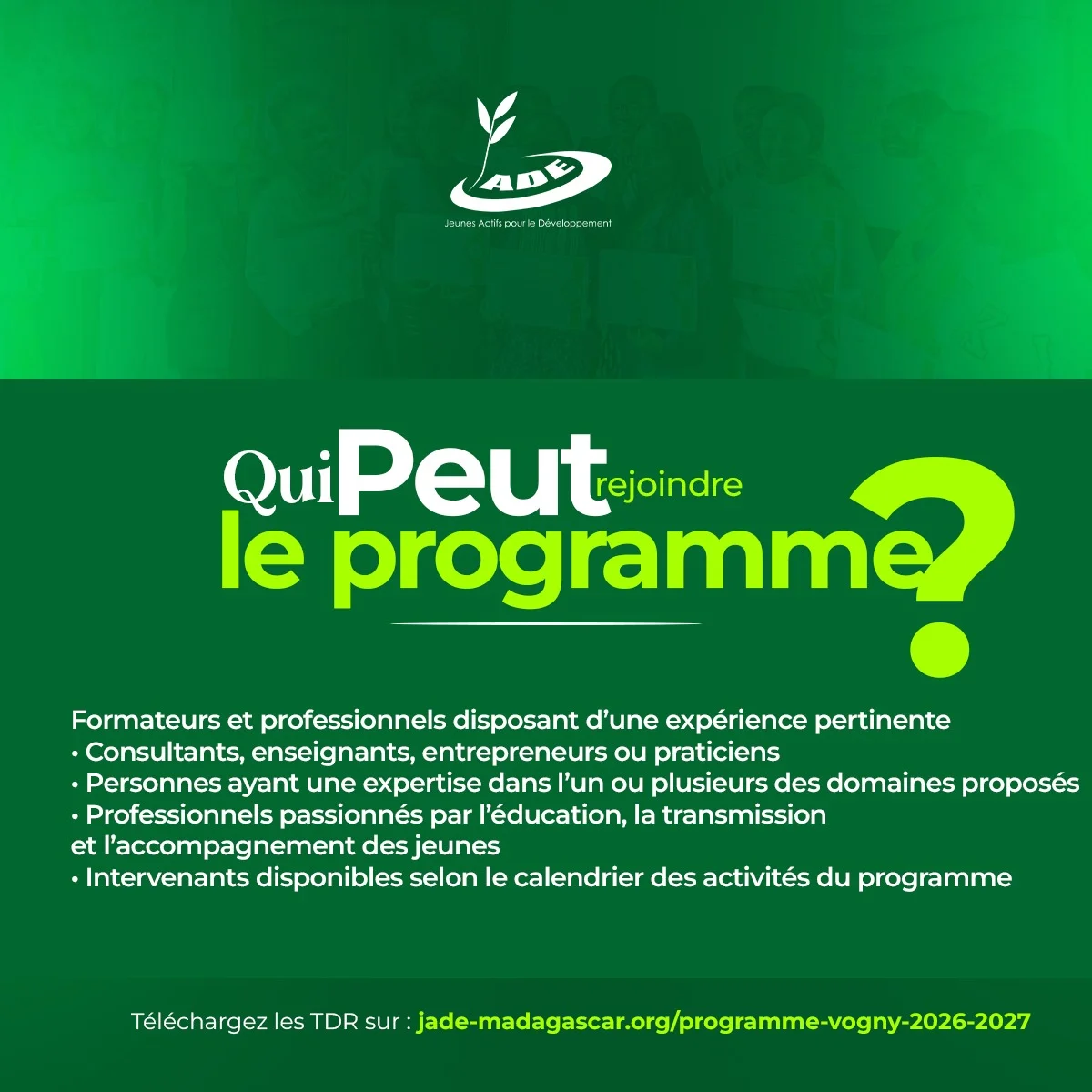 Call for Expressions of Interest and Collaboration — Vogny Programme 2026-2027